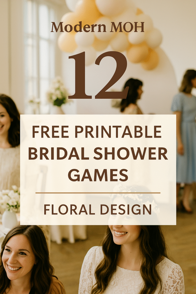 Free Printable Bridal Shower Games